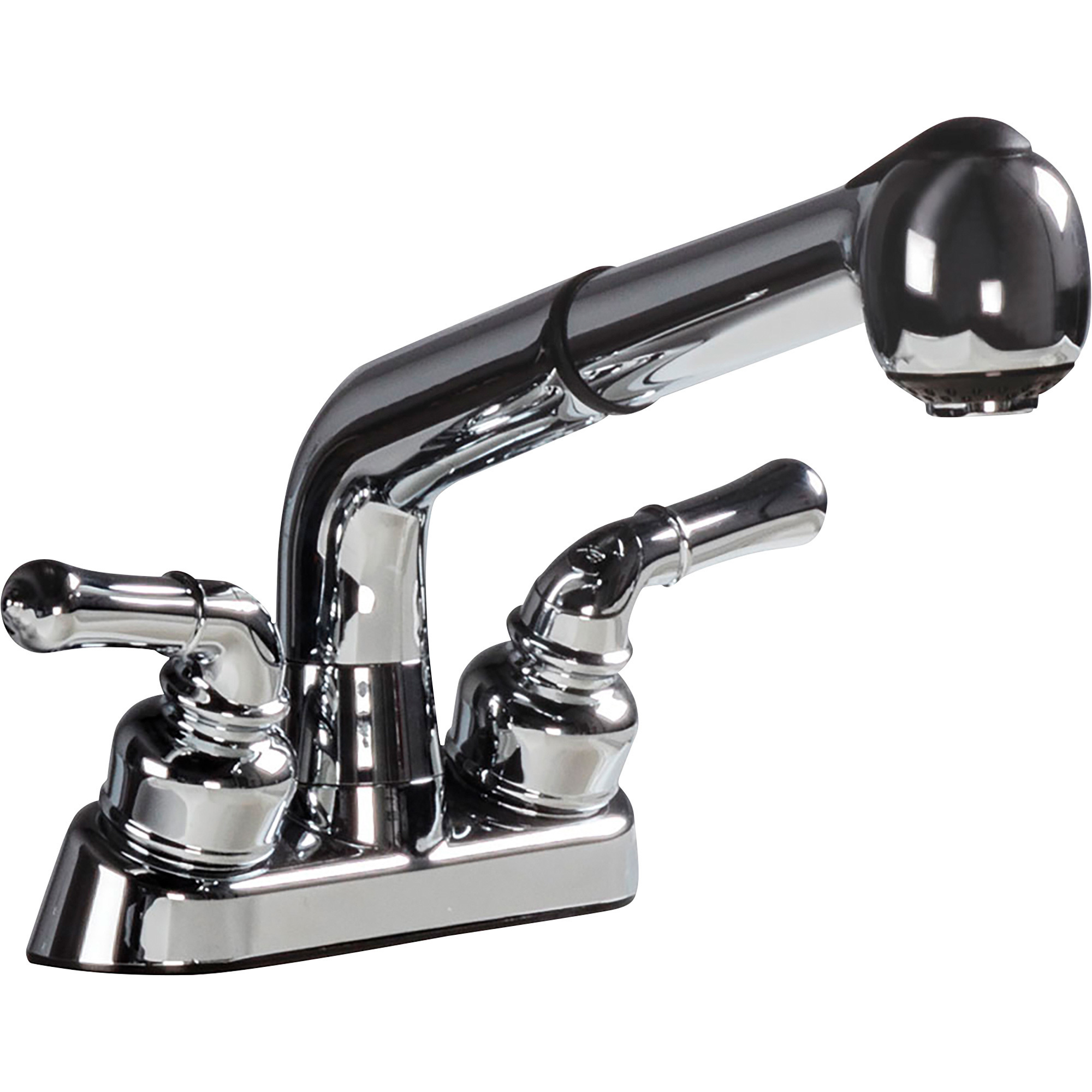 Rugged Tub Two-Handle Tub Faucet with Pull-Out Spray Nozzle, Model# TFC